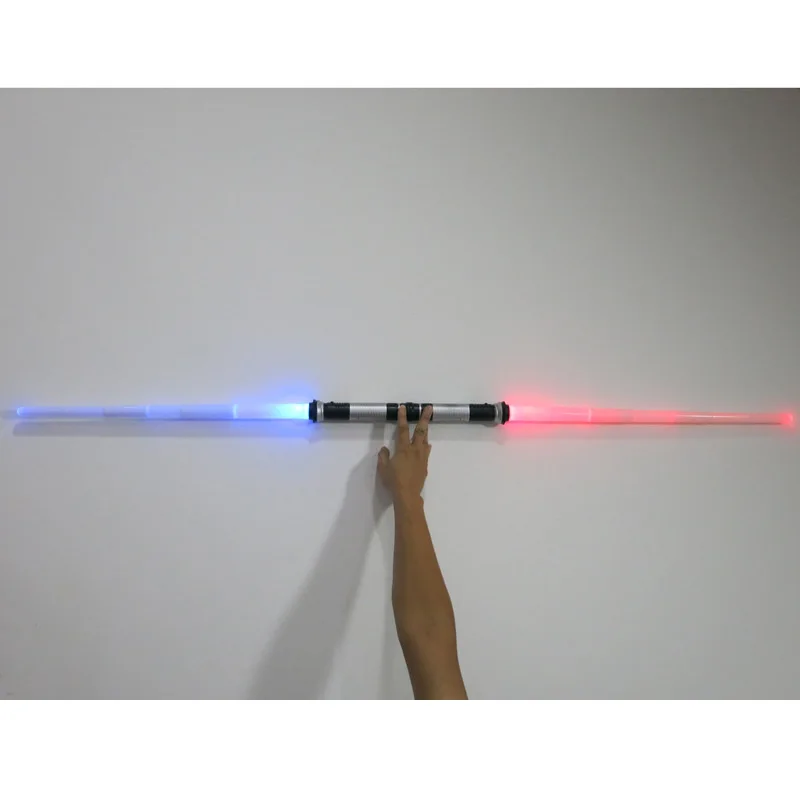 

2pcs/lot NEW Colorful 76cm Star Wars Foldable Laser Sword with Sound and Light Lightsaber Toy Jedi Scalable Weapons