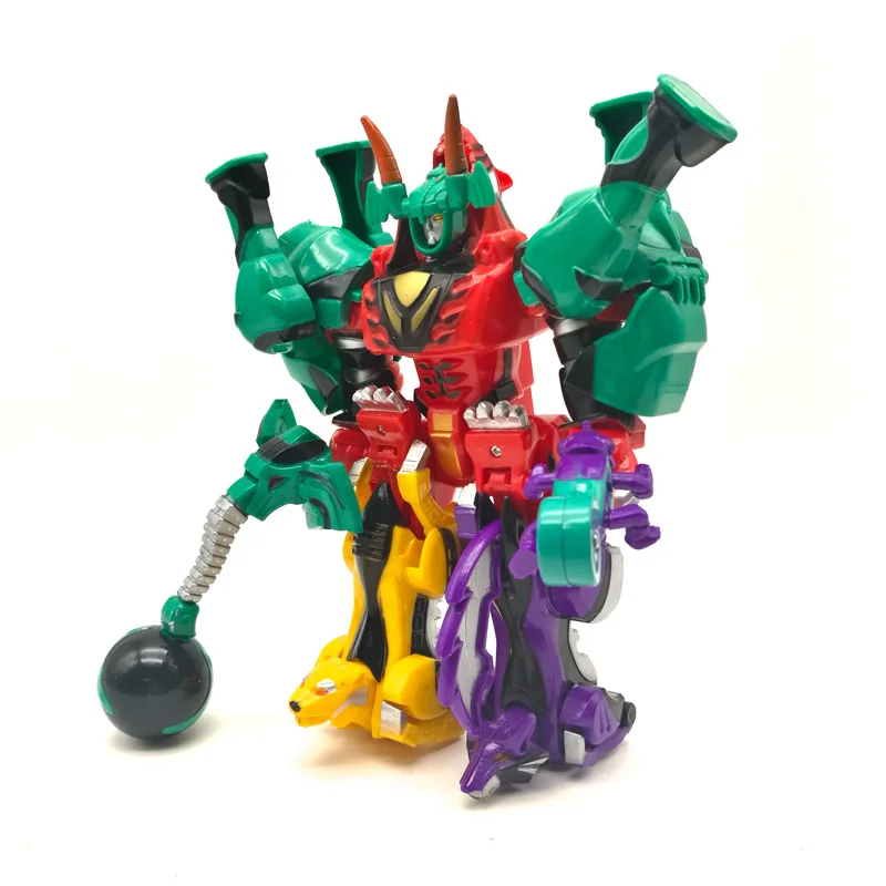 Трансформация динозавров робот фигурки 5 в 1 собрать Dinozords Ranger Megazord детские игрушки подарки