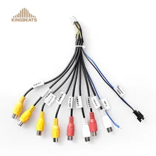 KingBeats Car Line Out Adapter 8 RCA Mini ISO RCA Aux-in Adapter Cable for Blau-punkt Grundig VDO CD Player