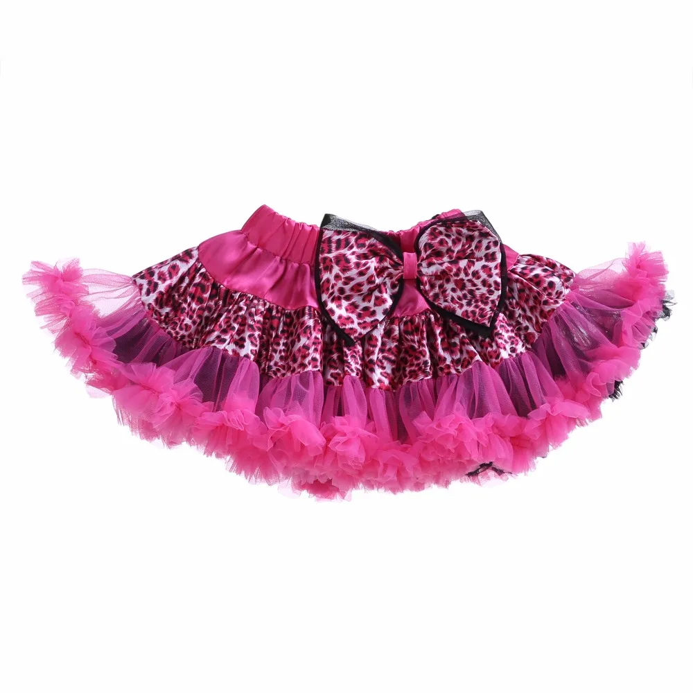 Cutestyle In Stock Fluffy Baby Girls Tutu Skirt With Red Bow Chiffon