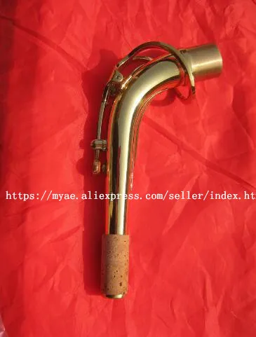 

New Alto Saxophone Neck Gold Lacquer Sax parts 24.5MM