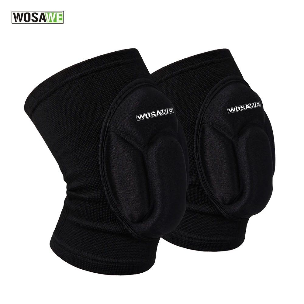 

WOSAWE 1Pair Elastic Sports Knee Protector Breathable Cycling Snowboarding Skating Football Tactical Protective Gear Knee Pads
