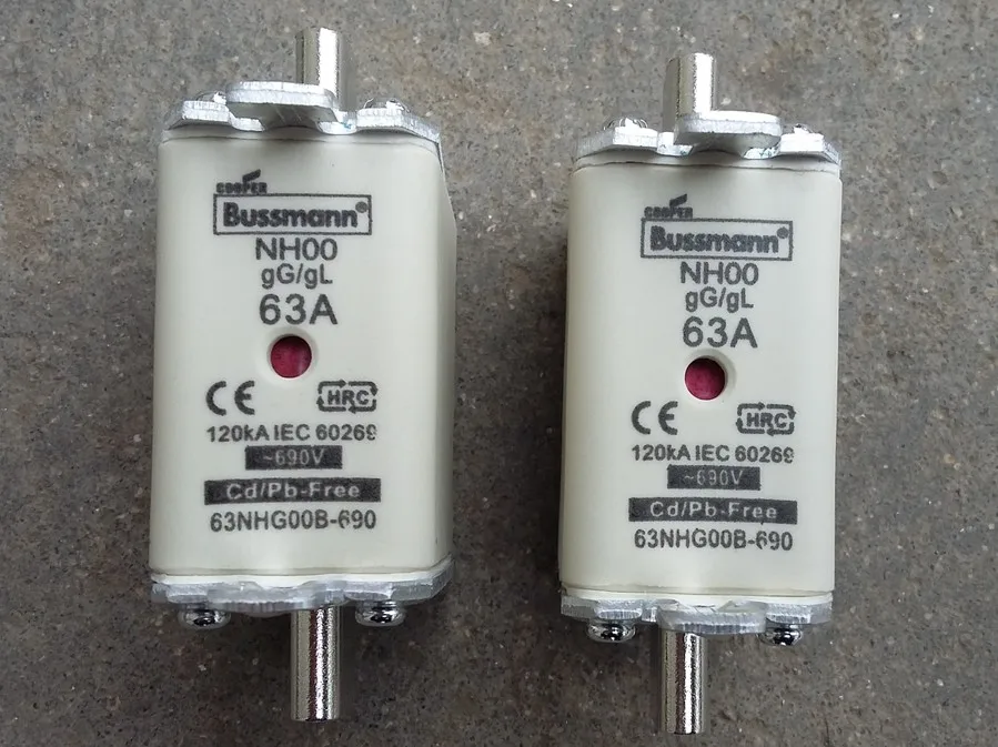 Fuses NH00 63A 690V 63NHG00B 690 gG/gLin Fuses from Automobiles