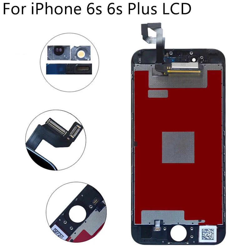 Качественный дисплей для iPhone 6S 7 8 Plus ЖК-дисплей сенсорный экран AAAA дигитайзер сборка замена без битых пикселей