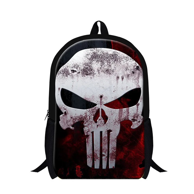 Модный рюкзак с принтом черепа, дизайнерский подростковый рюкзак, школьная сумка высокого класса для студентов, детский школьный рюкзак пирата - Цвет: Серый