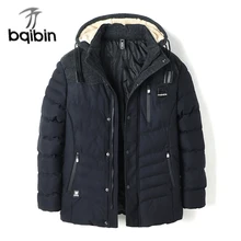 Parka Men New 2017 Winter Jacket Men Fashion Cotton Coat Warm Long Parka Homme Men’s Casual Slim Fit Hood Outwear Coats L-3XL
