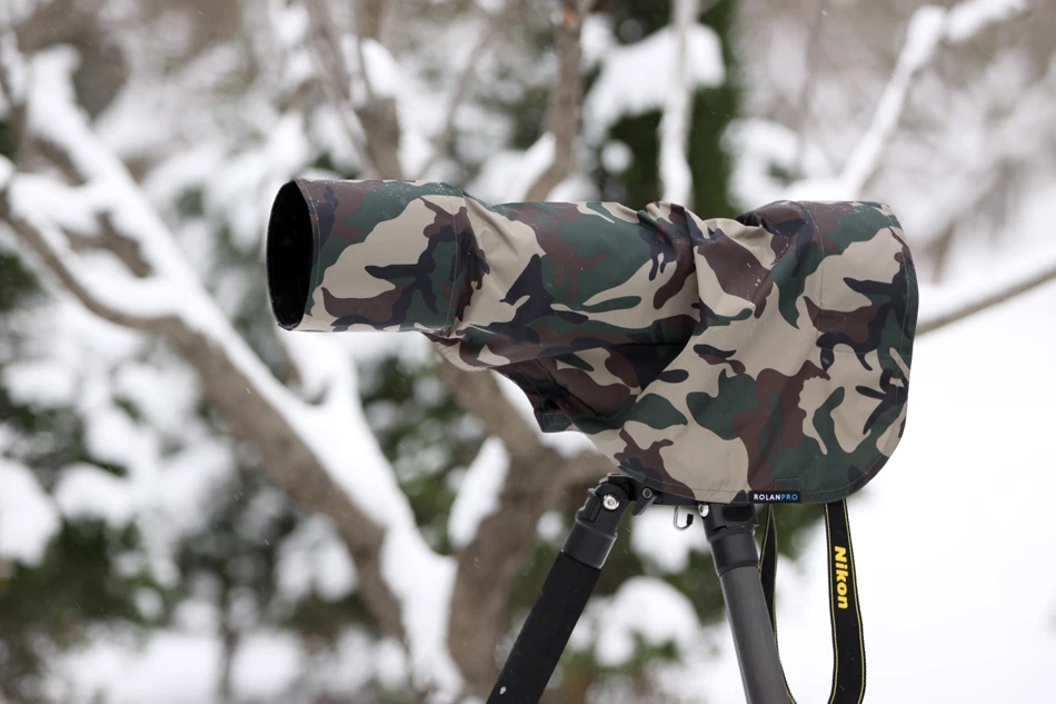 AF-S 200-500 мм f/5.6E ED VR дождевик плащ для Nikon телеобъективом дождевик /объектив плащ Армейский зеленый камуфляж(м