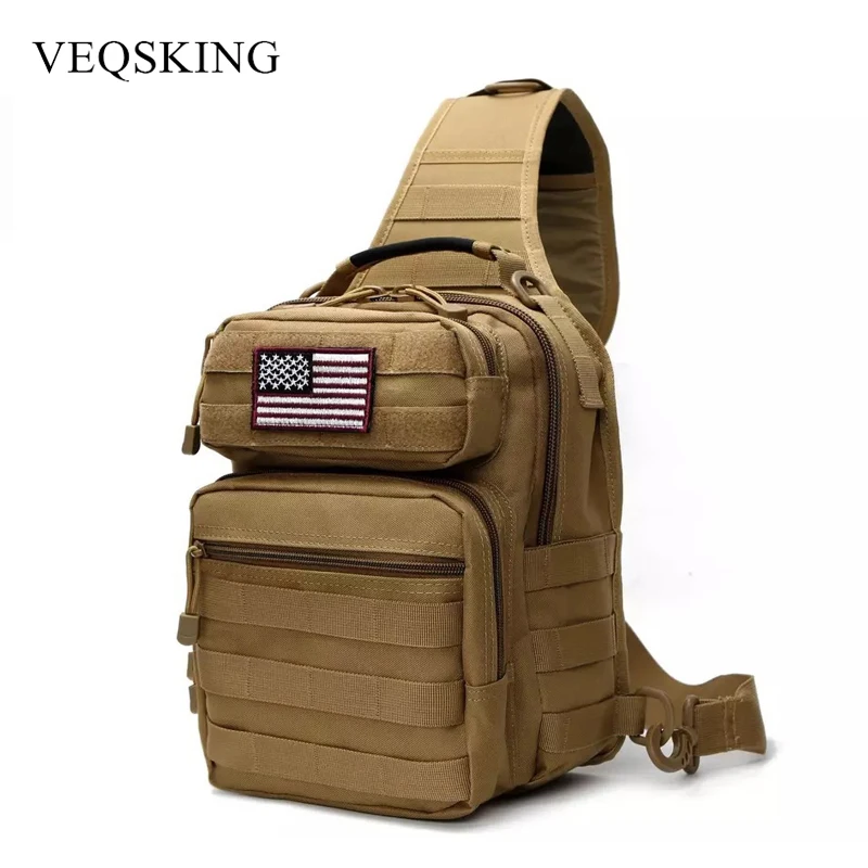 

Waterproof Tactical Sling Bag 800D Military Shoulder Bag Camping Hiking Hunting Day Pack Assault Backpack Climbing Bag 2 Colors