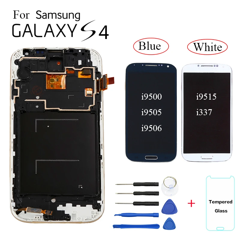 

TFT For Samsung Galaxy S4 i9500 i9505 i9506 Display LCD Screen replacement for Samsung S4 i9515 i337 display with frame module