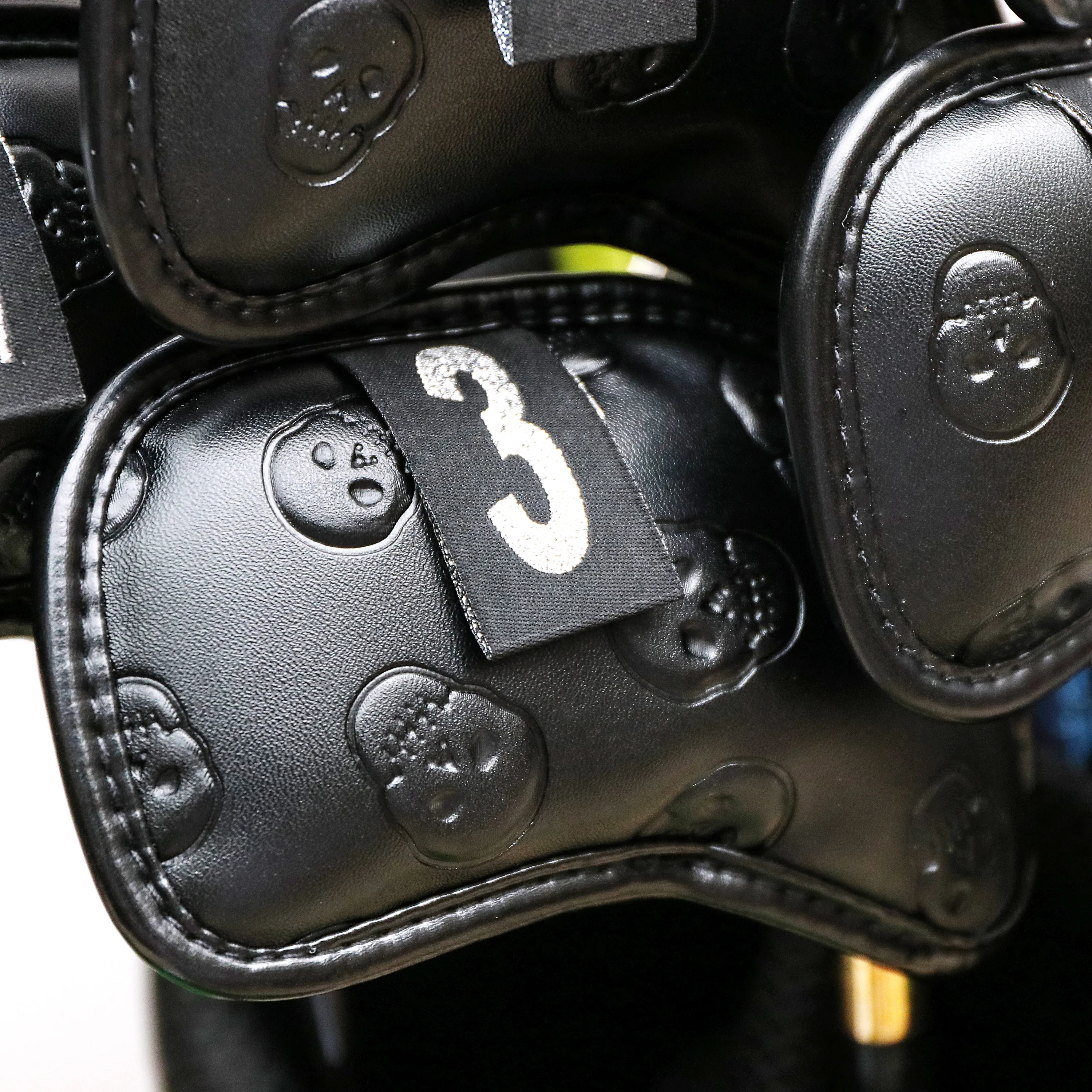 Champkey Monster Skull Golf Iron Head Cover Pack of 12pcs - 3 Colors Choice Premium Polyurethane Plus Memory Material Club Cover