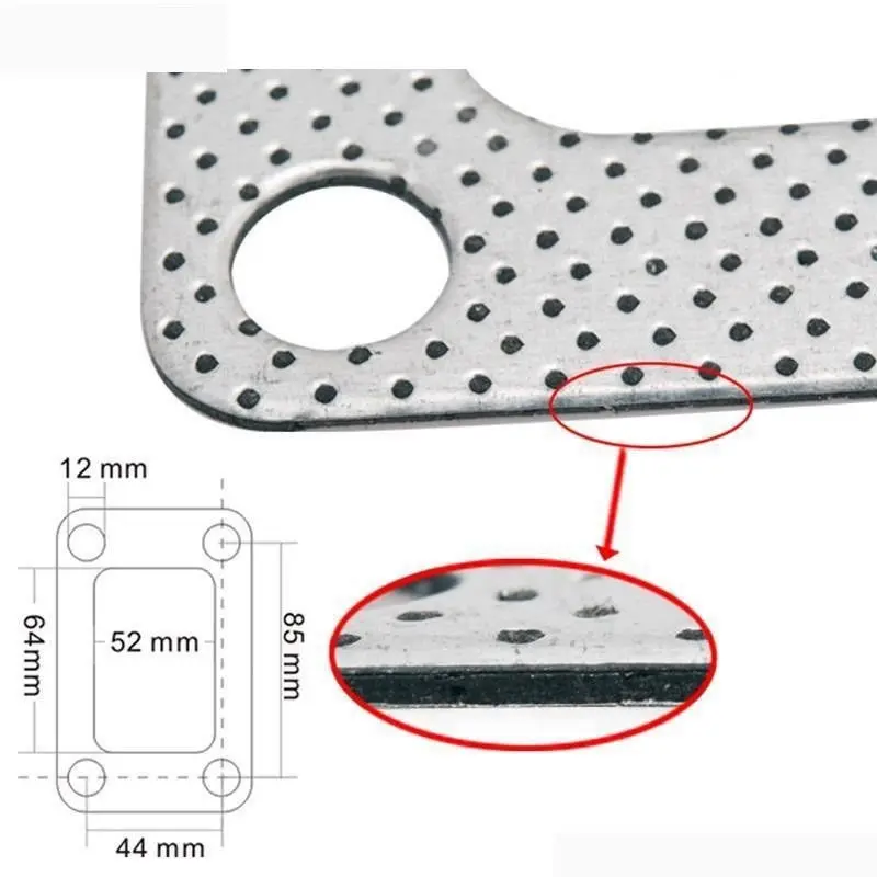 2 предмета в комплекте, для T3 фланец T34 T35 T38 GT35 GT35R турбо коллектор на выходе алюминиевая прокладка