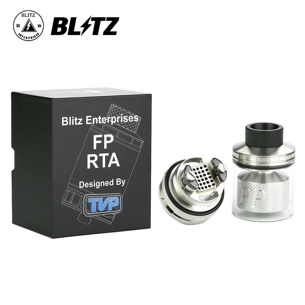 

Blitz FP RTA 30mm Huge Diameter 4ml/6ml Capacity Support Single/Dual Coil Building Adopts 30 Tiny Airflow Holes Vs Galaxies MTL