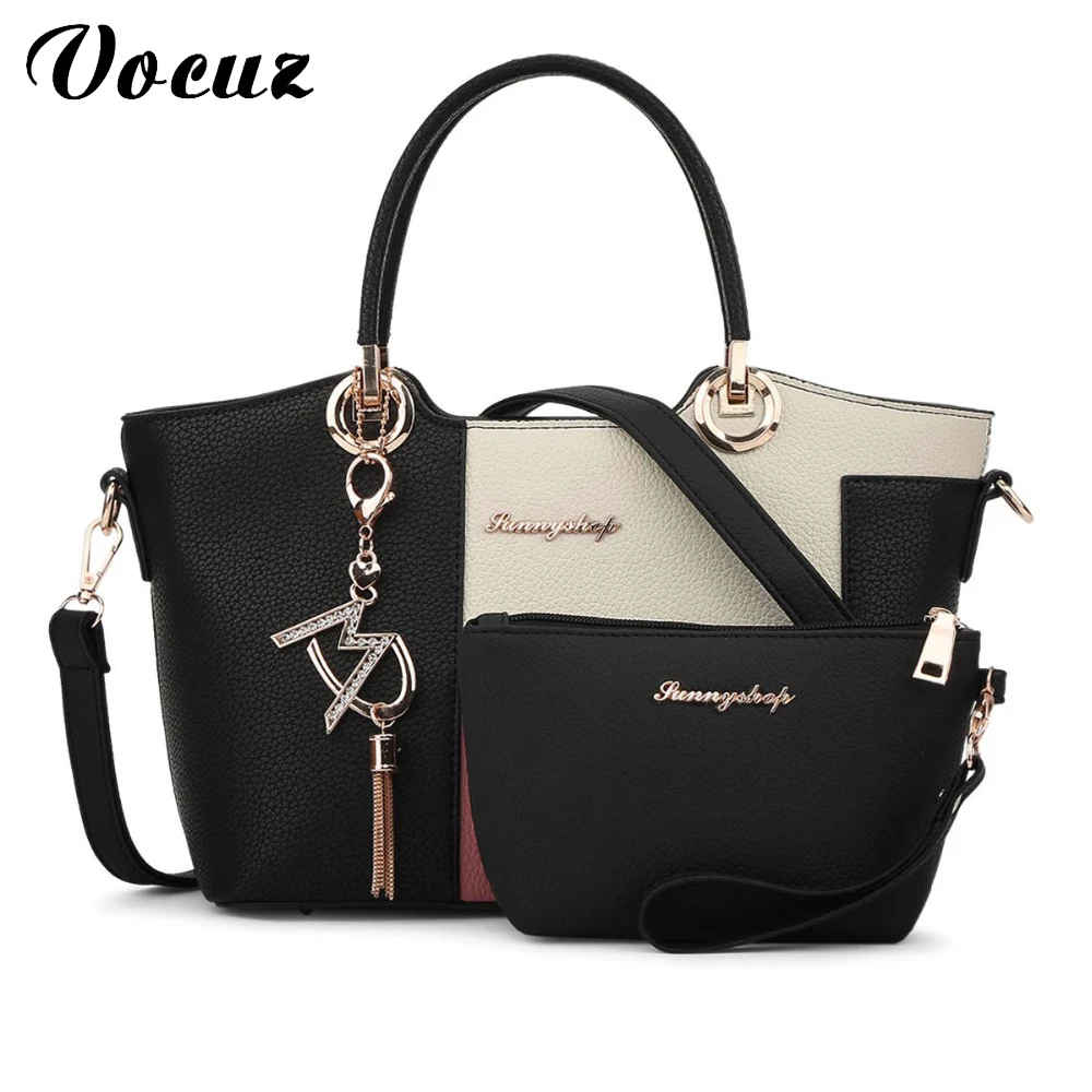 VOCUZ luxury leather bags handbags women famous brands shoulder bags female high quality
