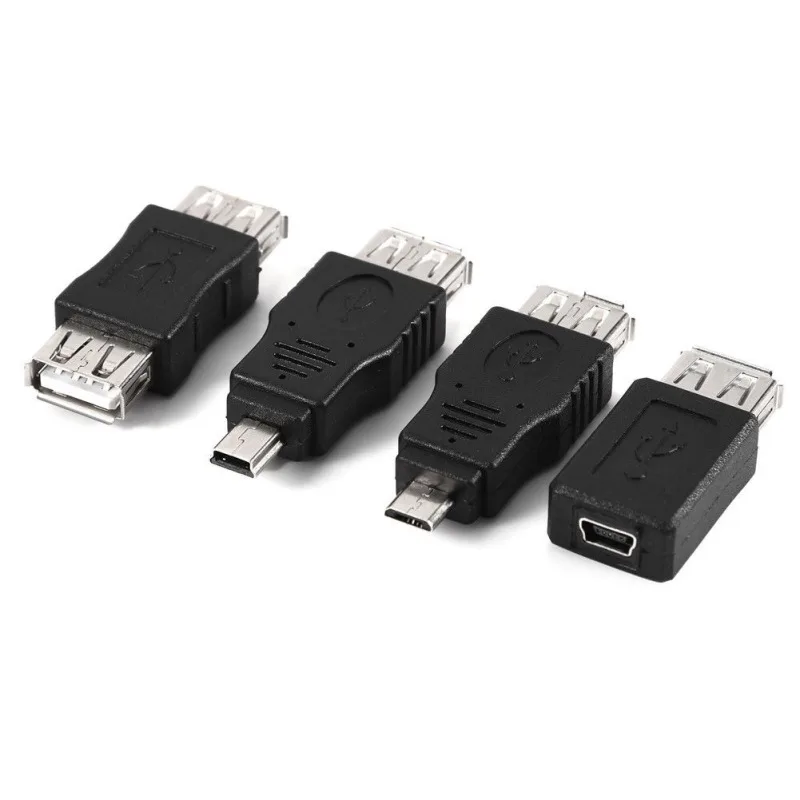 

12pcs Usb 2.0 Micro Mini Usb Male To Female Data Adapter Converter Connector Variety Of Different High-speeds Usb2.0 Adapters Me
