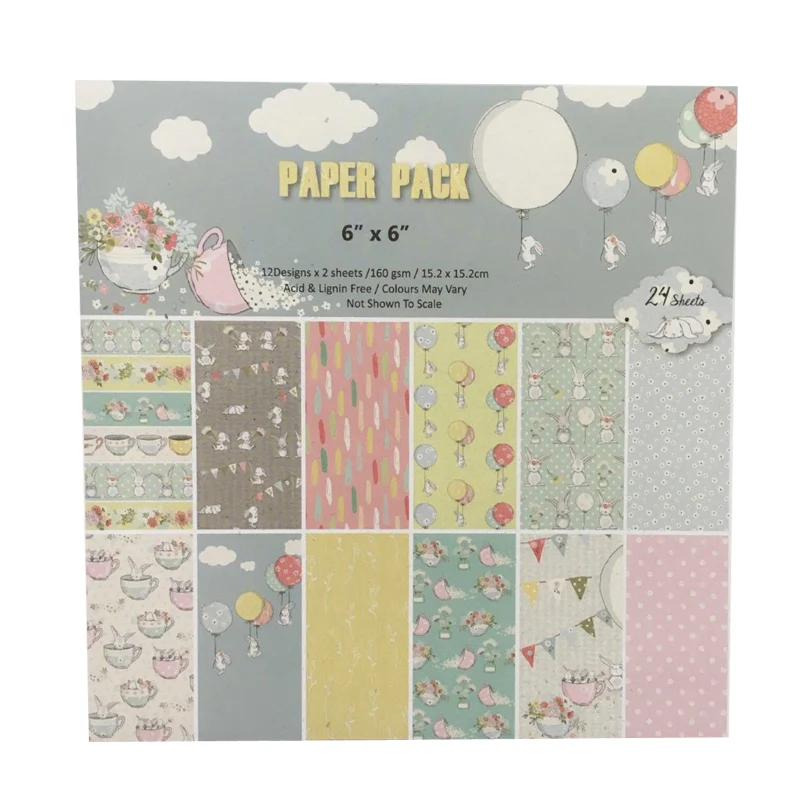 Бумажная подставка для скрапбукинга 6 дюймов 24 листа|scrapbooking pads|scrapbooking diyscrapbooking kit |