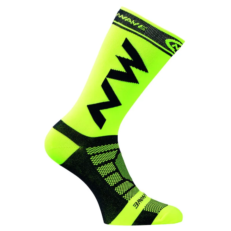 Небесный рыцарь спортивные носки для велоспорта мужские удобные дышащие носки для бега на открытом воздухе - Цвет: Fluorescent green