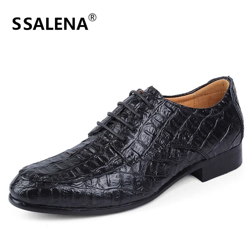 

Alligator Leather shoes Men Dress Shoes Fashion Business Shoes For Man Casual Oxford Shoes Working EU 49 50 B175