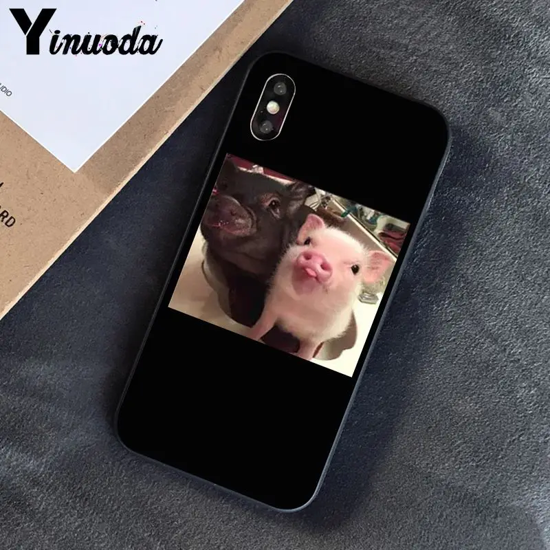 Yinuoda смешной мультфильм свинья Coque Оболочка Чехол для телефона для iPhone 8 7 6 6S 6Plus X XS MAX 5 5S SE XR 10 чехол s