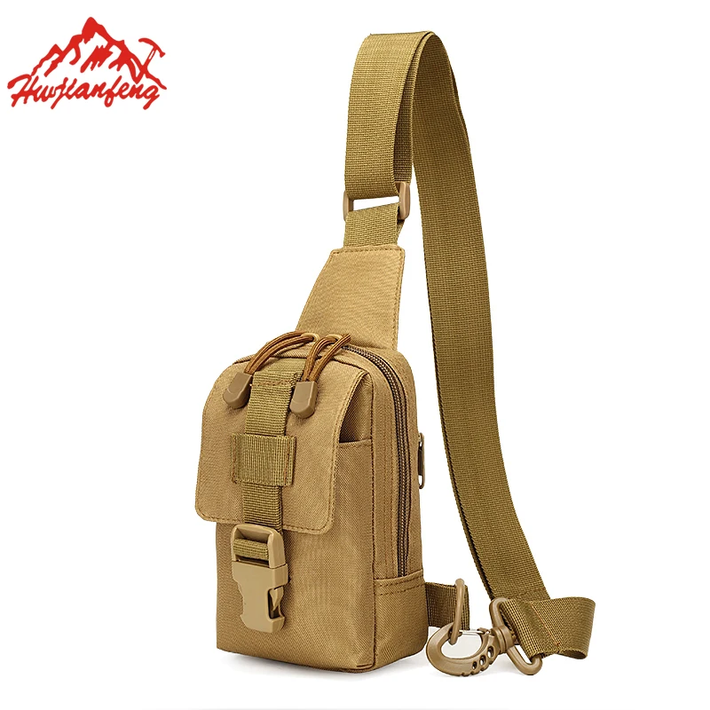 

Men Shoulder Small Chest Bag Outdoor Sports Cycling Messenger Bags Men Nylon Waterproof Tactical Shoulder Bag Hiking Travel Bags