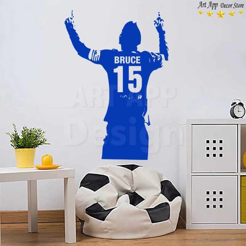 الفن تصميم كرة القدم لاعب رخيصة المنزل الديكور PVC الجدار ملصق للإزالة الفينيل ديكور البيت لكرة القدم الرياضة غرفة الشارات الفن تصميم كرة القدم لاعب رخيصة المنزل الديكور PVC الجدار ملصق للإزالة الفينيل ديكور البيت لكرة القدم الرياضة غرفة الشارات