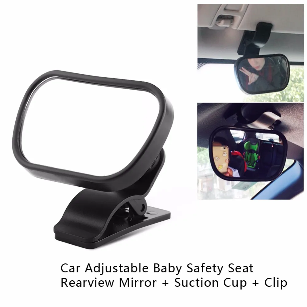 1pc Adjustable Car Baby Child Back Rear View Safety Mirror With Suction