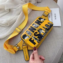 Граффити поясная сумка для женщин новая дизайнерская поясная сумка женские телефонные кошельки нагрудные сумки женские кожаные поясные сумки Сумка 8219