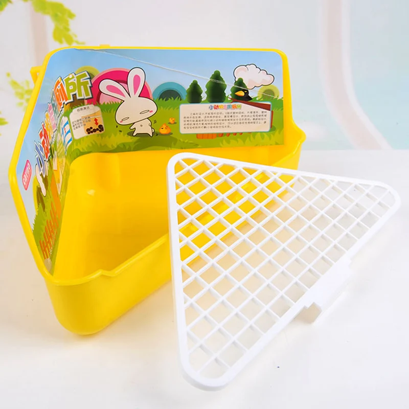 Поднос для хорька зайца пластиковый поднос маленьких животных 3 цвета|litter pan|guinea
