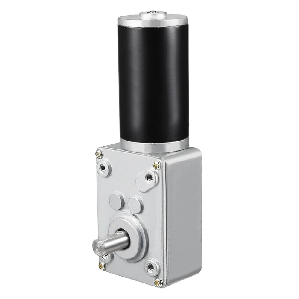 

UXCELL 1Pcs DC 12V 30RPM Worm Gear Motor 20kg-cm Reversible High Torque Speed Reduce Turbine Electric Gearbox Motor 8mm Shaft