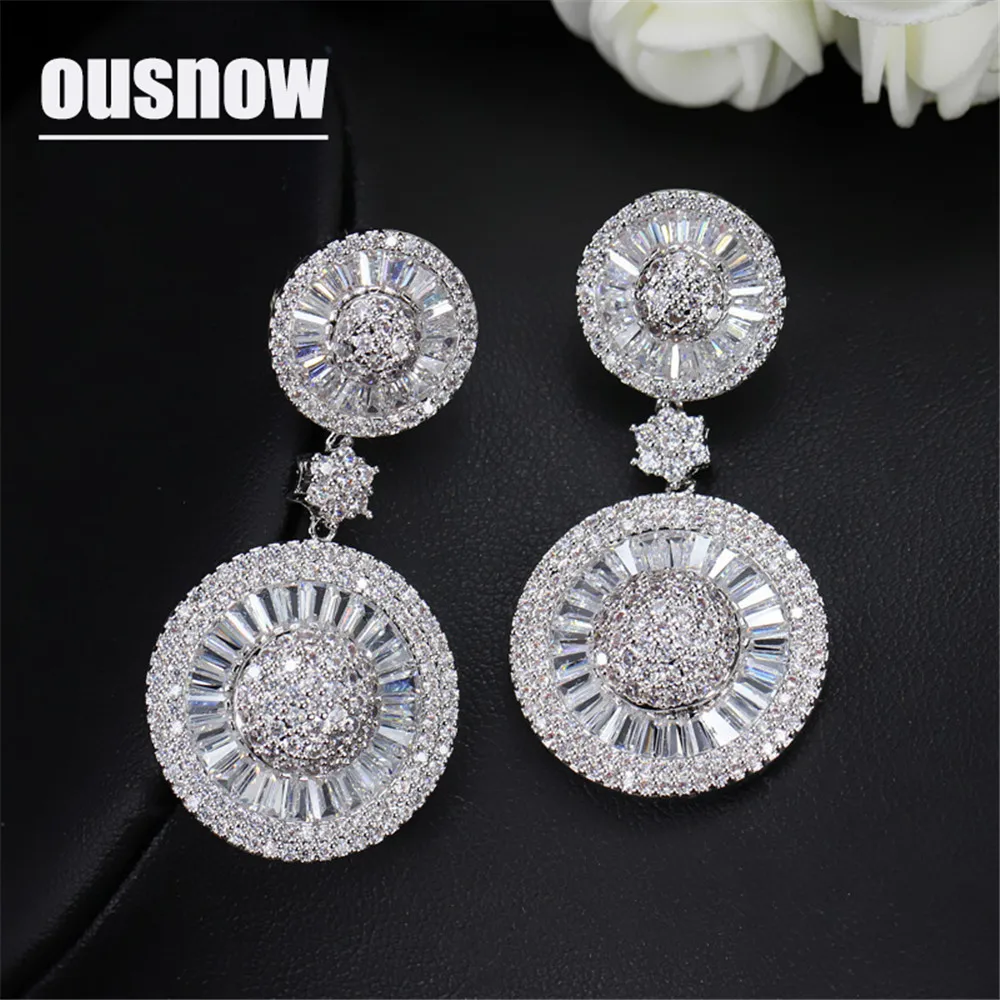 

Newest Exclusive Design High quality AAA Zirconia Women Austrian Earring from jewelry fashion Bijoux Femme bride jewelry