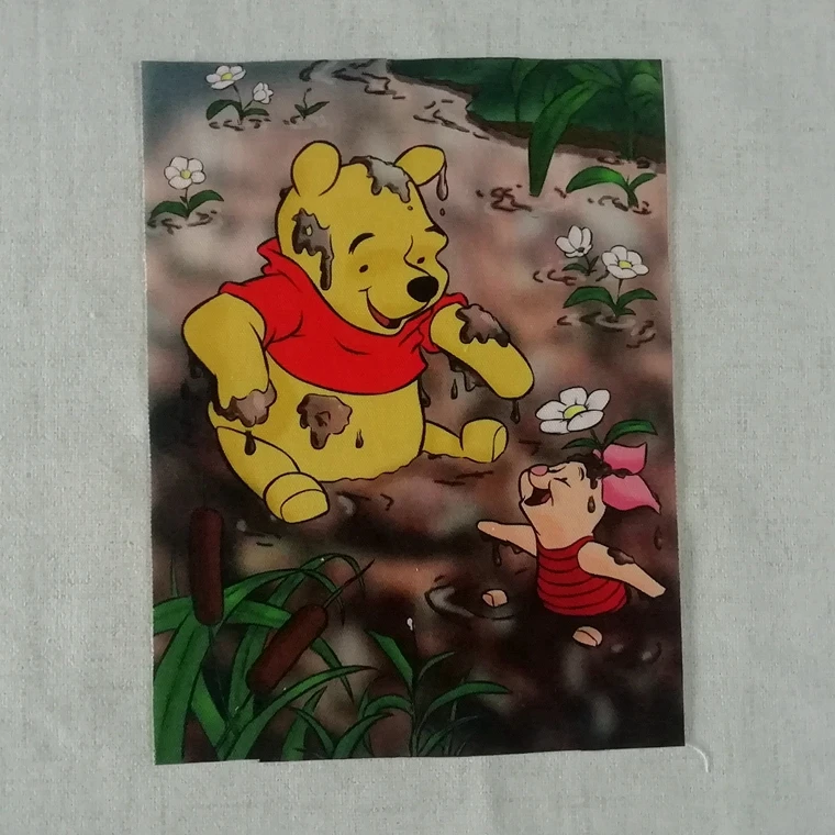 ZENGIA Bear DIY Ручная крашенная ткань холст позиционирование хлопок нашивки украшение