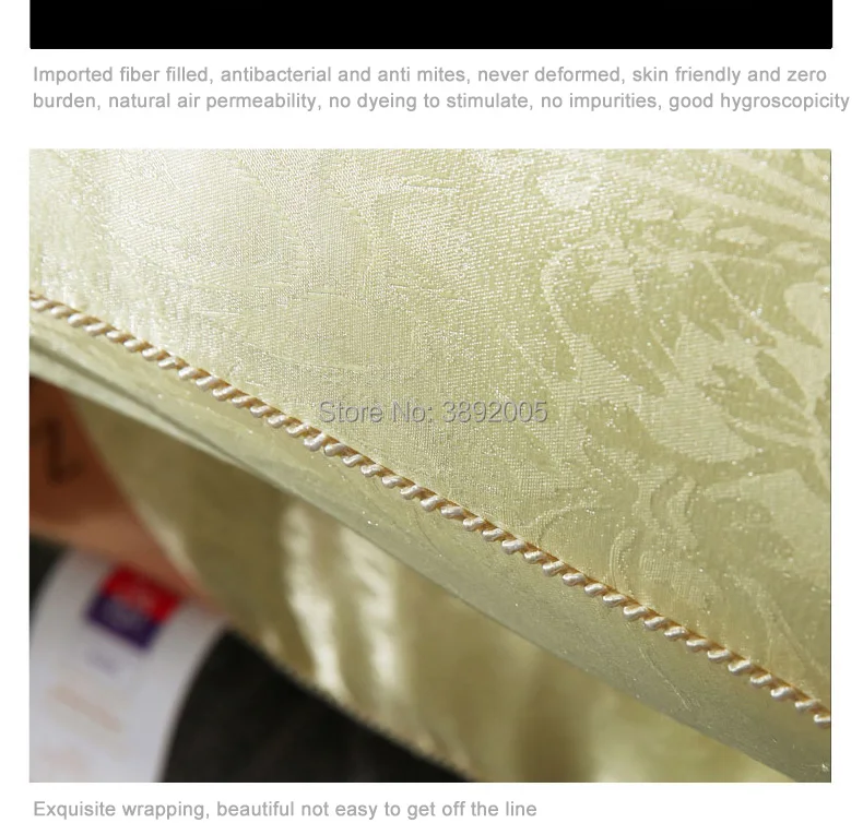 Почта высокого класса аналоговая шелковая подушка для шеи с памятью постельные принадлежности, золотой цветочный узор спальная Подушка 48x74 см 1 шт. Новая мода