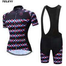 Черный летний Pro Велоспорт Джерси комплект Женская велосипедная Одежда для девочек Ropa Ciclismo MTB велосипедный Джерси Топ нагрудник мягкий короткий