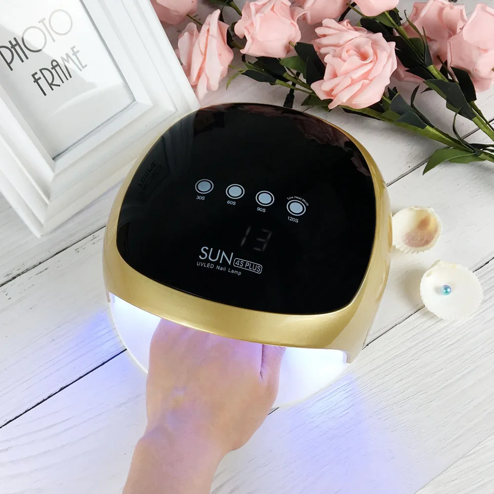 

52W Nail Lamp SUN4 Plus UV LED Lamp Double light Nail Dryer LCD Display Nail Lamp For Curing UV Gel Nail Polish With Sensor