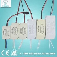 1-36W Safe Plastic Shell LED Driver Input AC90-265V Light Transformer Constant Current 300mA Power Supply Adapter for Led Lamps