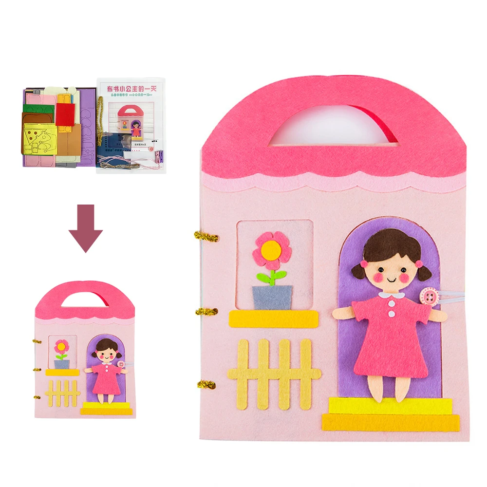 

Parent-child Cloth Book DIY Kids Interaction Manual Toy Intelligence Book Kid Early Education Development Children's Cloth Book