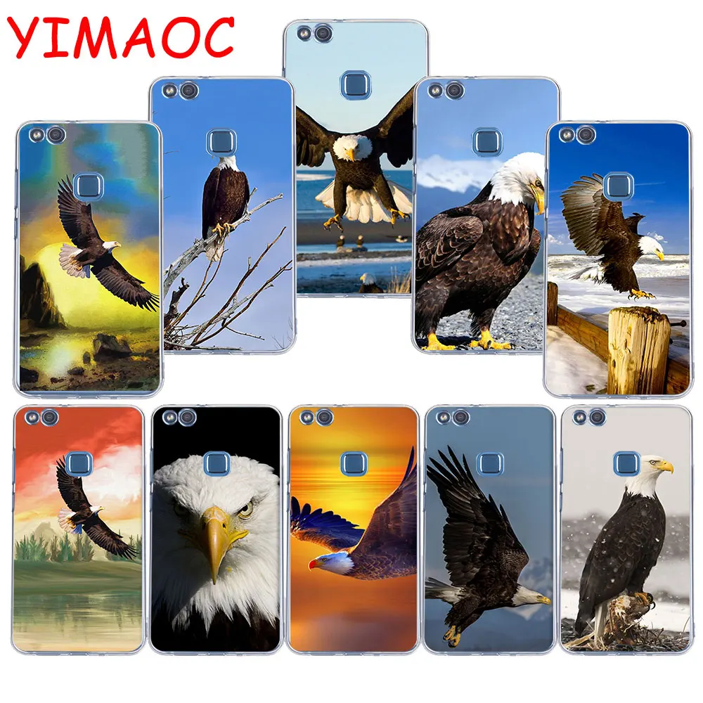 

YIMAOC 39z animal Bald Eagle Soft TPU Case for Huawei P20 Pro P10 P9 P8 Lite P Smart Mate 10 lite 20 pro
