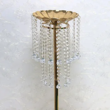 

Double-layer acrylic crystal bead curtain hotel home table decoration wedding road guide venue layout props 10pcs
