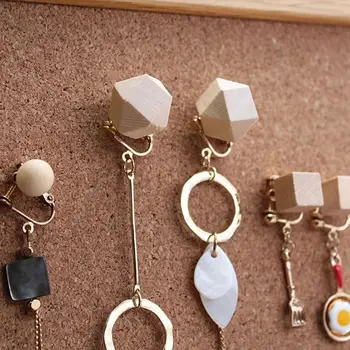 

139Pcs/Set Wood Push Pins Map Photos Posters Combine Octagon I-Shape Round Square Wooden Thumb Tacks Decorative for Cork Boards