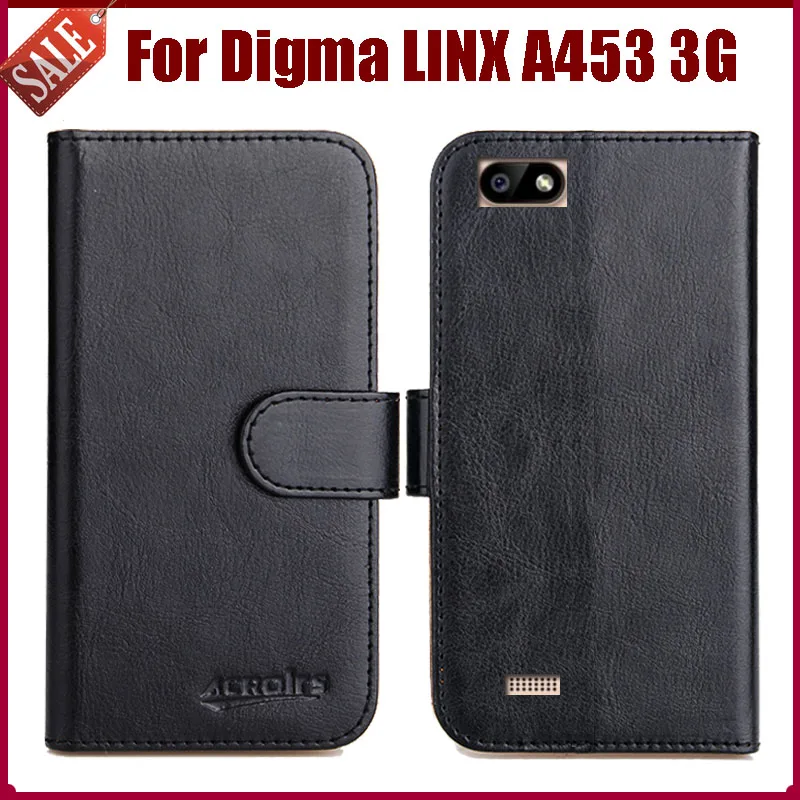 Hot Sale! Digma LINX A453 3G Case New Arrival 6 Colors High Quality Flip Leather Protective Cover Phone | Мобильные телефоны и