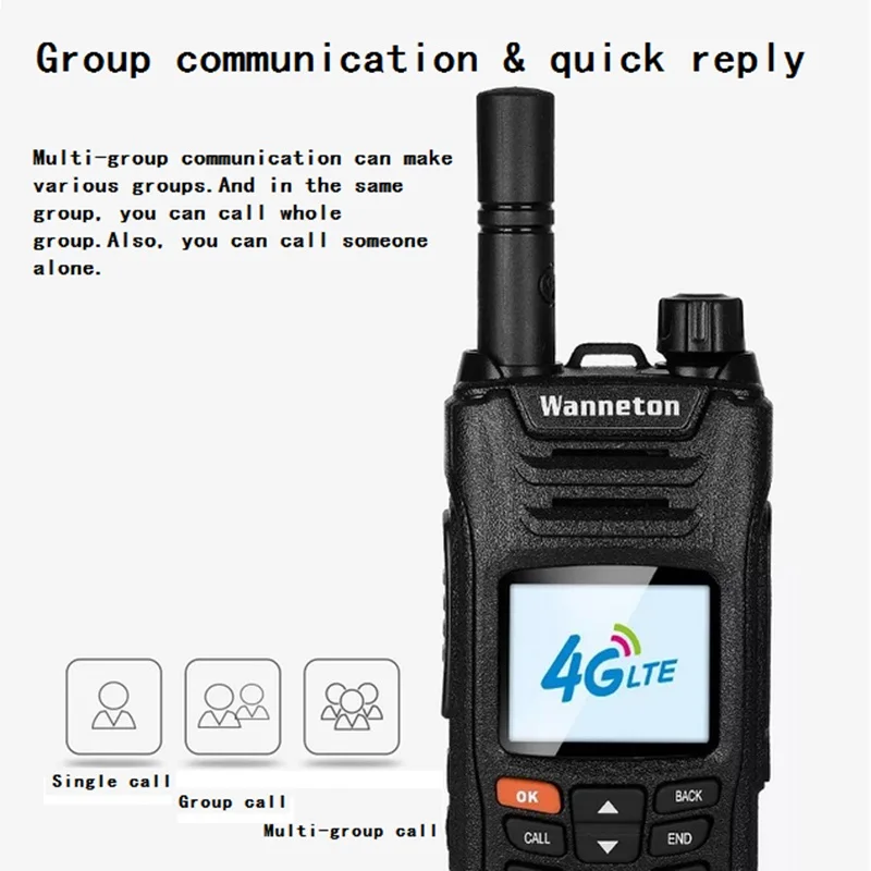 Baofeng com Cartão Telefone com 8w e 50km Walkie Talkie Wcdma 4g Lte cb Ham 2021 Transmissor hf Woki Toki Sim Gps Gsm 4 High Quality Telefonia e Comunicação