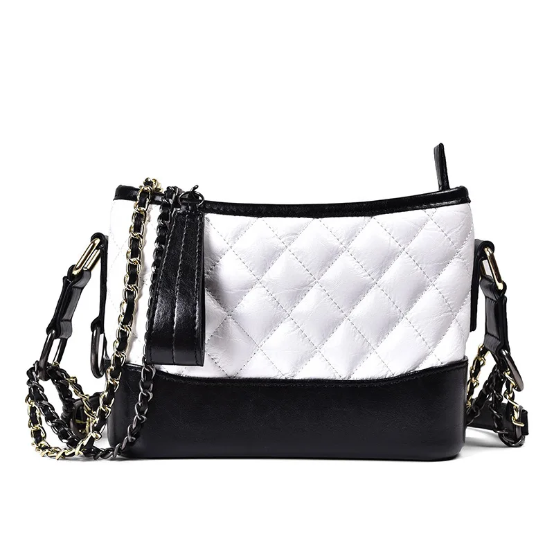 

LOEIL Small fragrance wandering bag leather bag female new small rhombic chain messenger bag leather