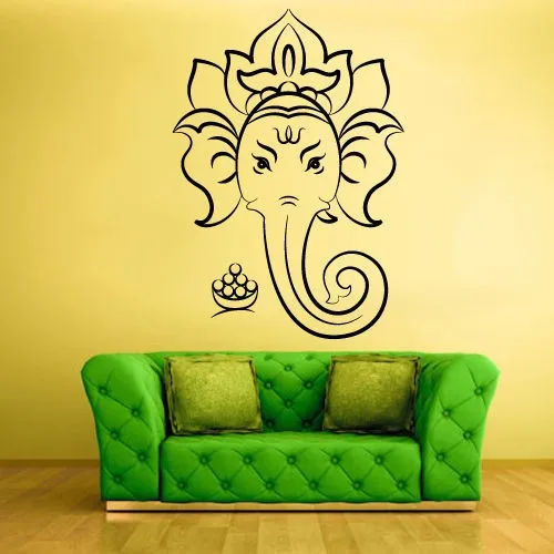 Ganesha Ganesh Lord of Success Indian Vinyl Wall Sticker Removable