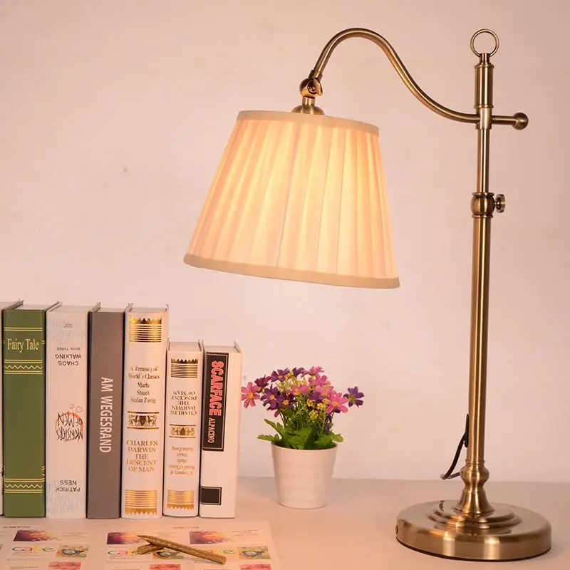 Us 66 0 Classic Desk Lamp Modern Office Study Adjule Direction Table Copper Color Home Lighting In Lamps From Lights On