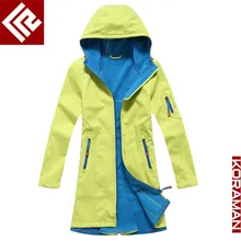 Women ‘s soft shell Jackets Autumn and winter models Outdoor windbreaker and long sections Mountaineer skiing fishing Riding