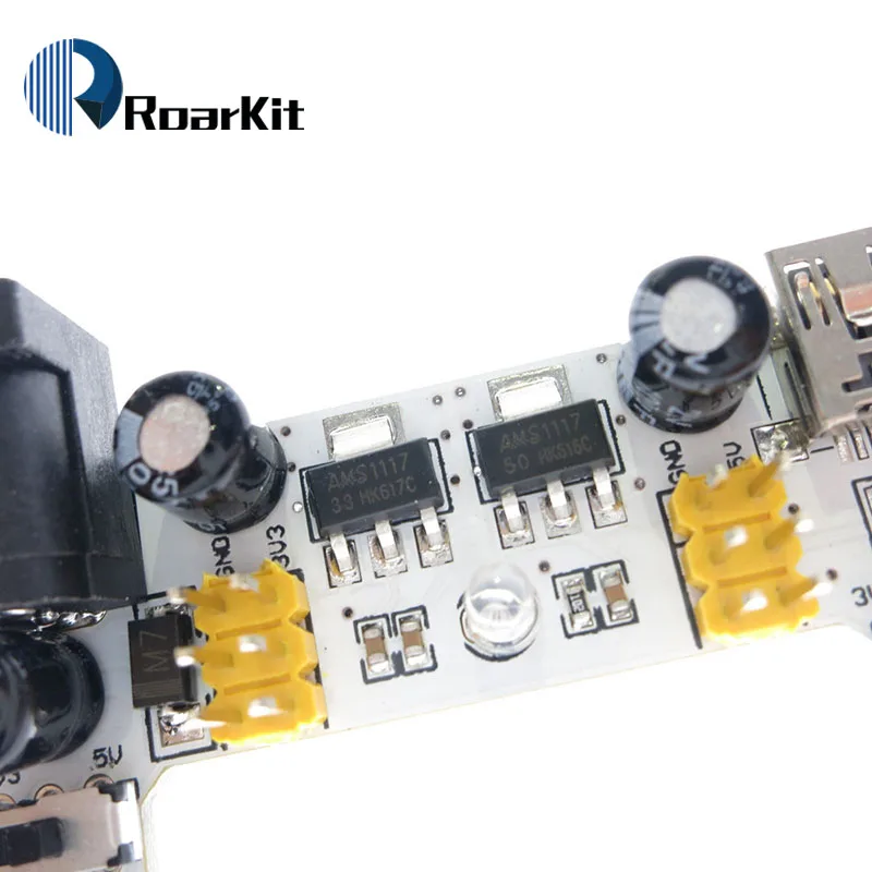 MB102 DC 7 12 в мини Интерфейс Micro USB макетная плата модуль питания с 2 каналами для Arduino