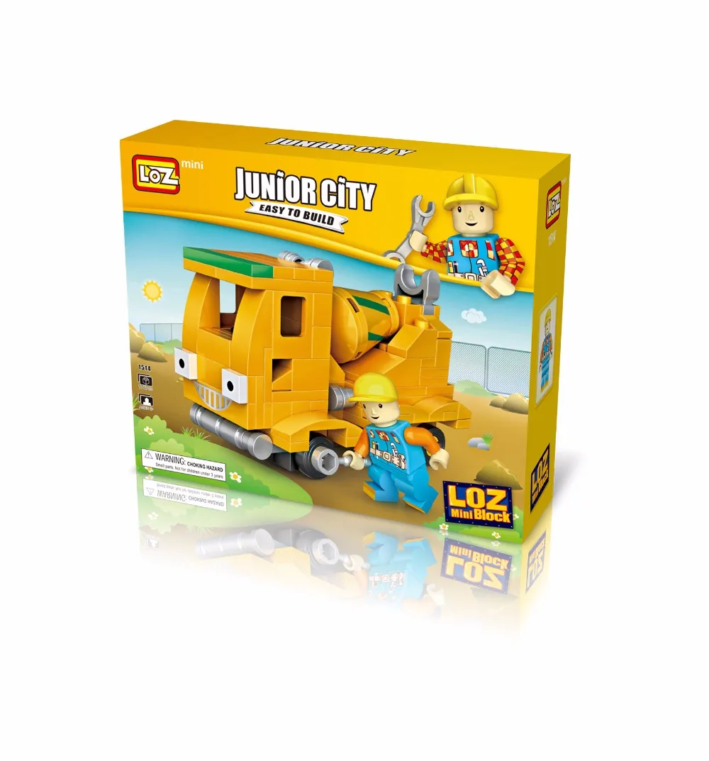 Мини блок для строительной техники Ciment Melangeur Mini Betonniere jouet de Voiture Piste Modele Kit En Plastique