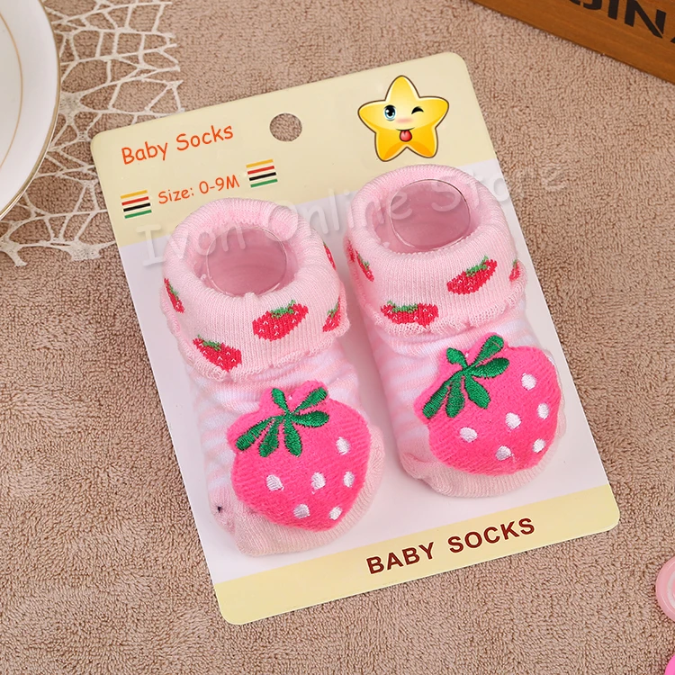 Новинка! Осень-зима, милые детские хлопковые носки с изображением мультяшных животных, подарок для новорожденных, милые Нескользящие носки для маленьких мальчиков и девочек - Цвет: D17 one size