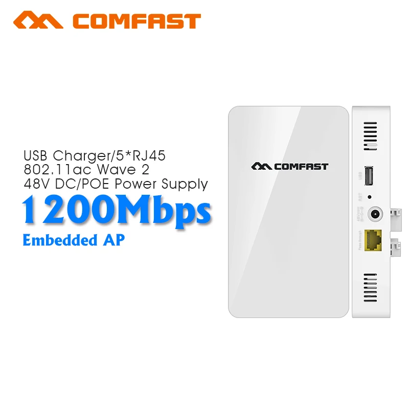 COMFAST 1200 Мбит dual band ГБ беспроводной в стене AP 2 4G/5 8G 802.11ac poe Беспроводной Wi Fi