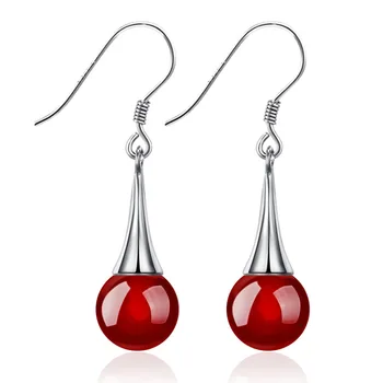 

100% 925 sterling silver high quality rhinestone ladies`stud earrings wholesale jewelry women birthday gift drop shipping cheap