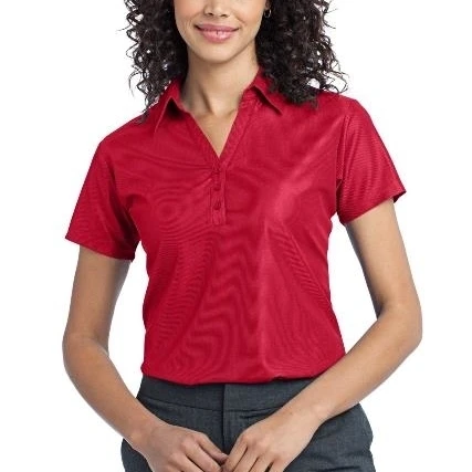 Port Authority L512 Ladies Vertical Pique Polo T-Shirt Classic Red - 3XL (1)